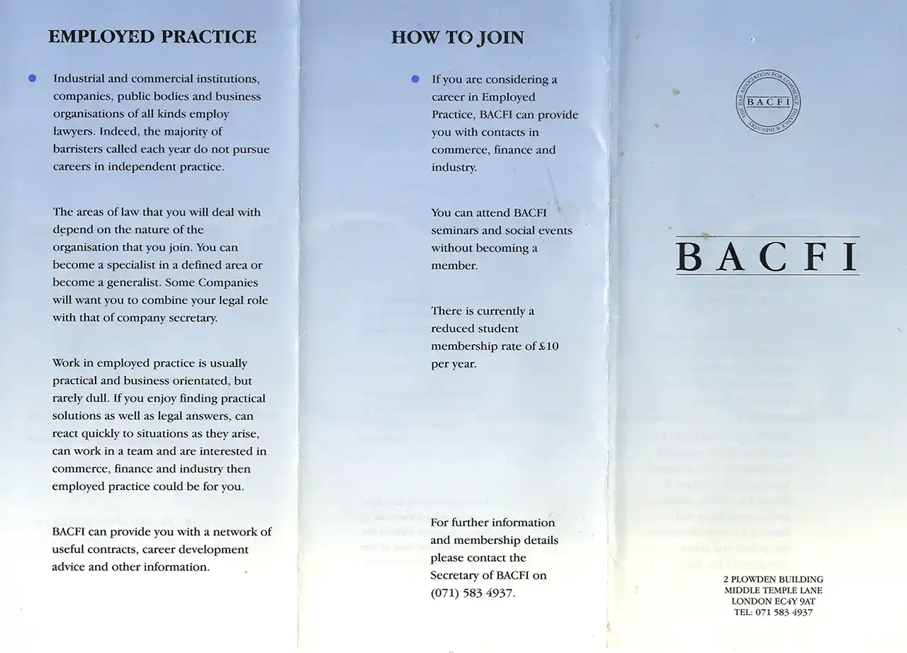 BACFI leaflet