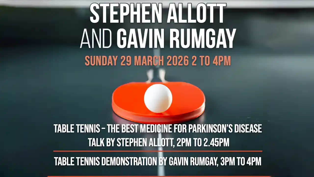 Stephen Allott and Gavin Rumgay Table Tennis Exhibition